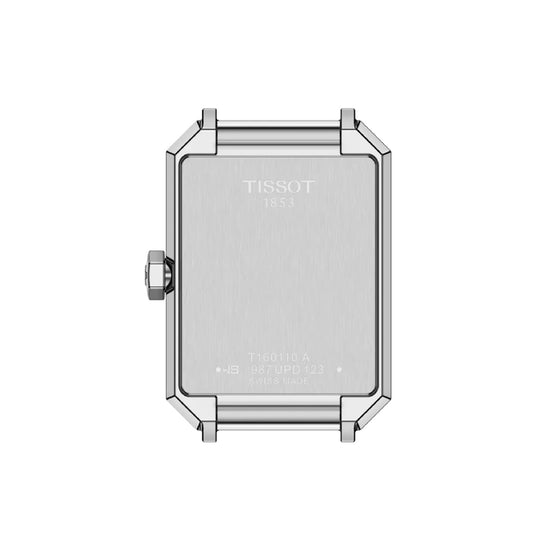 Orologio solo tempo Tissot acciaio quadrante rettangolare blu MISURA UNICA