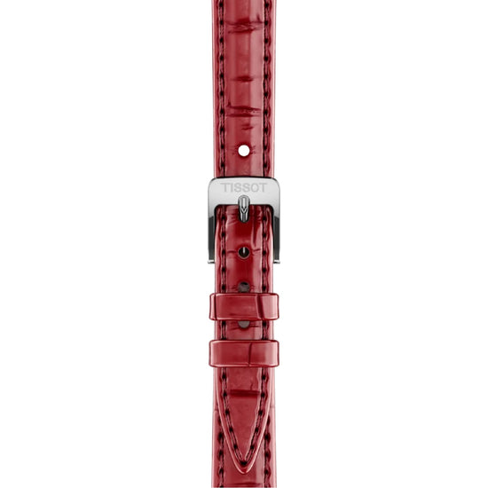 Orologio solo tempo Tissot SRV acciaio e pelle colore rosso MISURA UNICA
