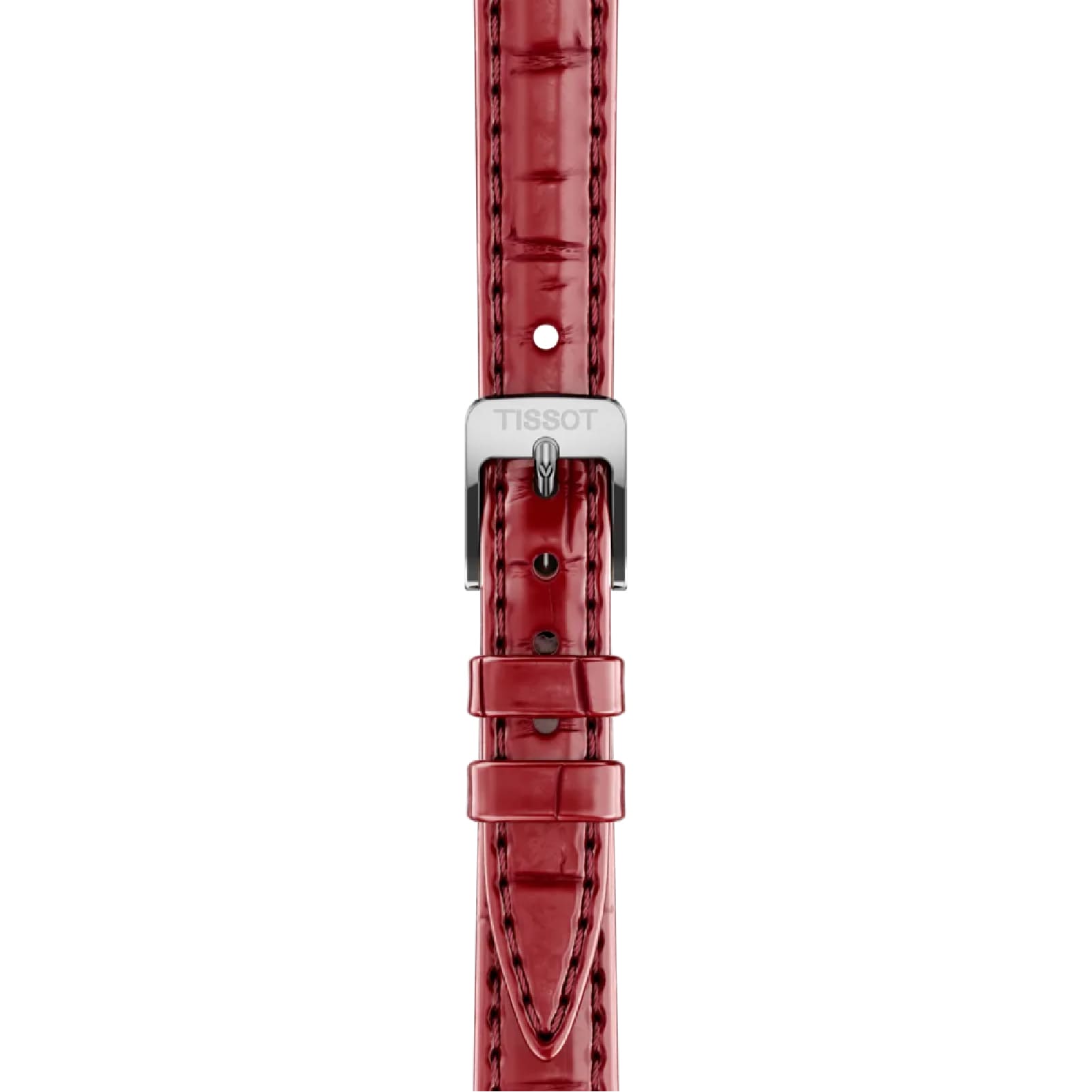 Orologio solo tempo Tissot SRV acciaio e pelle colore rosso MISURA UNICA