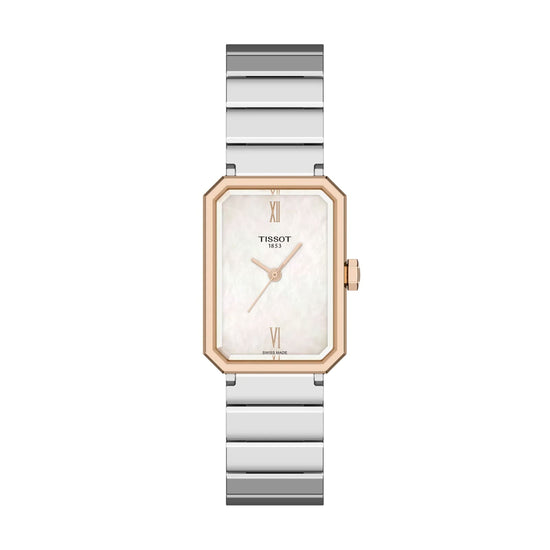 Orologio Tissot SRV acciaio quadrante rettangolare bianco 30mm MISURA UNICA