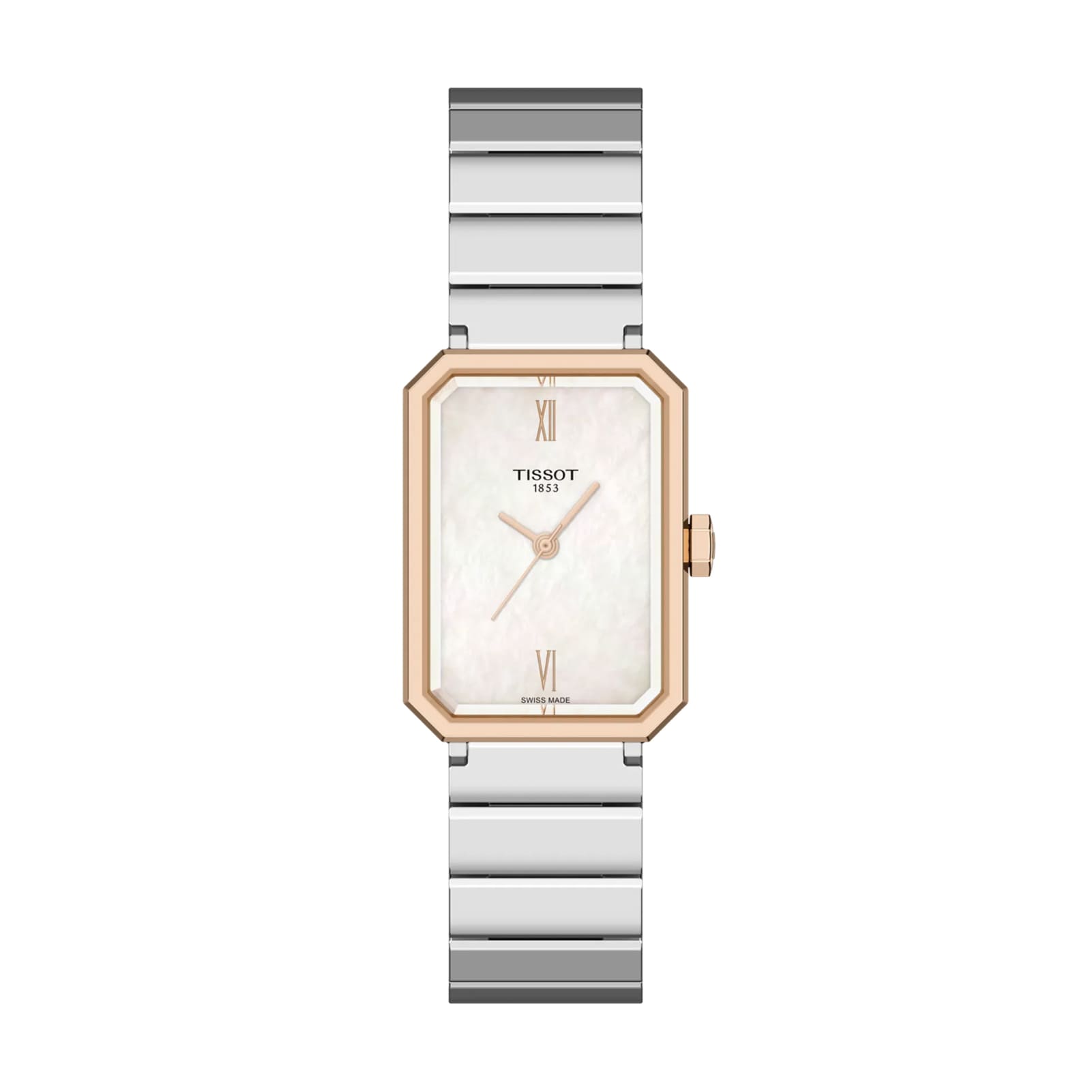 Orologio Tissot SRV acciaio quadrante rettangolare bianco 30mm MISURA UNICA