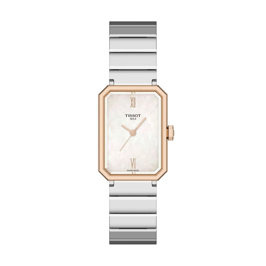 Orologio Tissot SRV acciaio quadrante rettangolare bianco 30mm MISURA UNICA