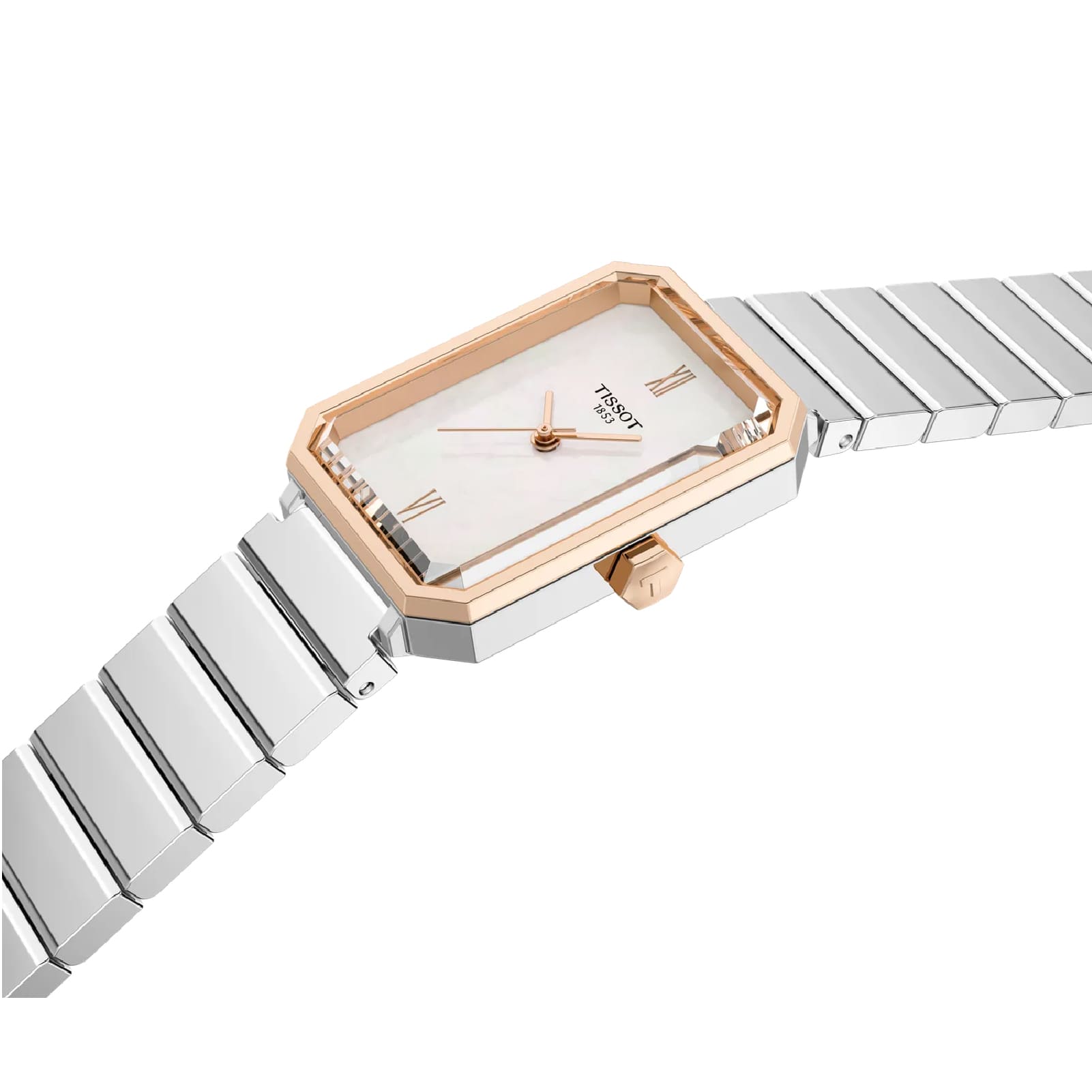 Orologio Tissot SRV acciaio quadrante rettangolare bianco 30mm MISURA UNICA