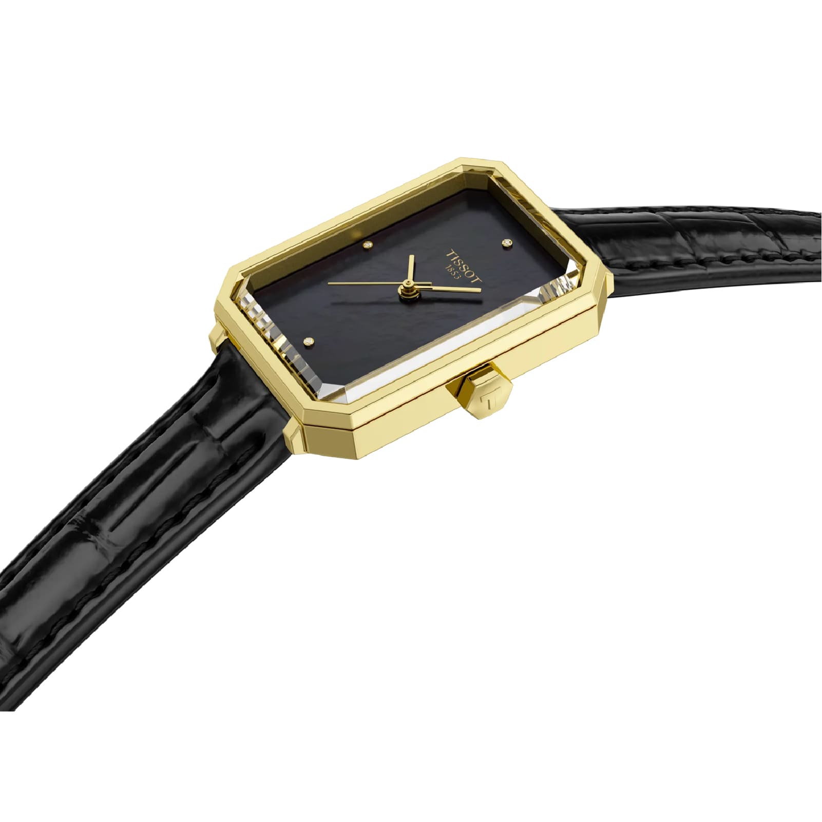Orologio solo tempo Tissot quadrante e cinturino colore nero MISURA UNICA