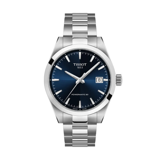 Orologio Tissot Gentleman acciaio quadrante blu 38mm da uomo MISURA UNICA
