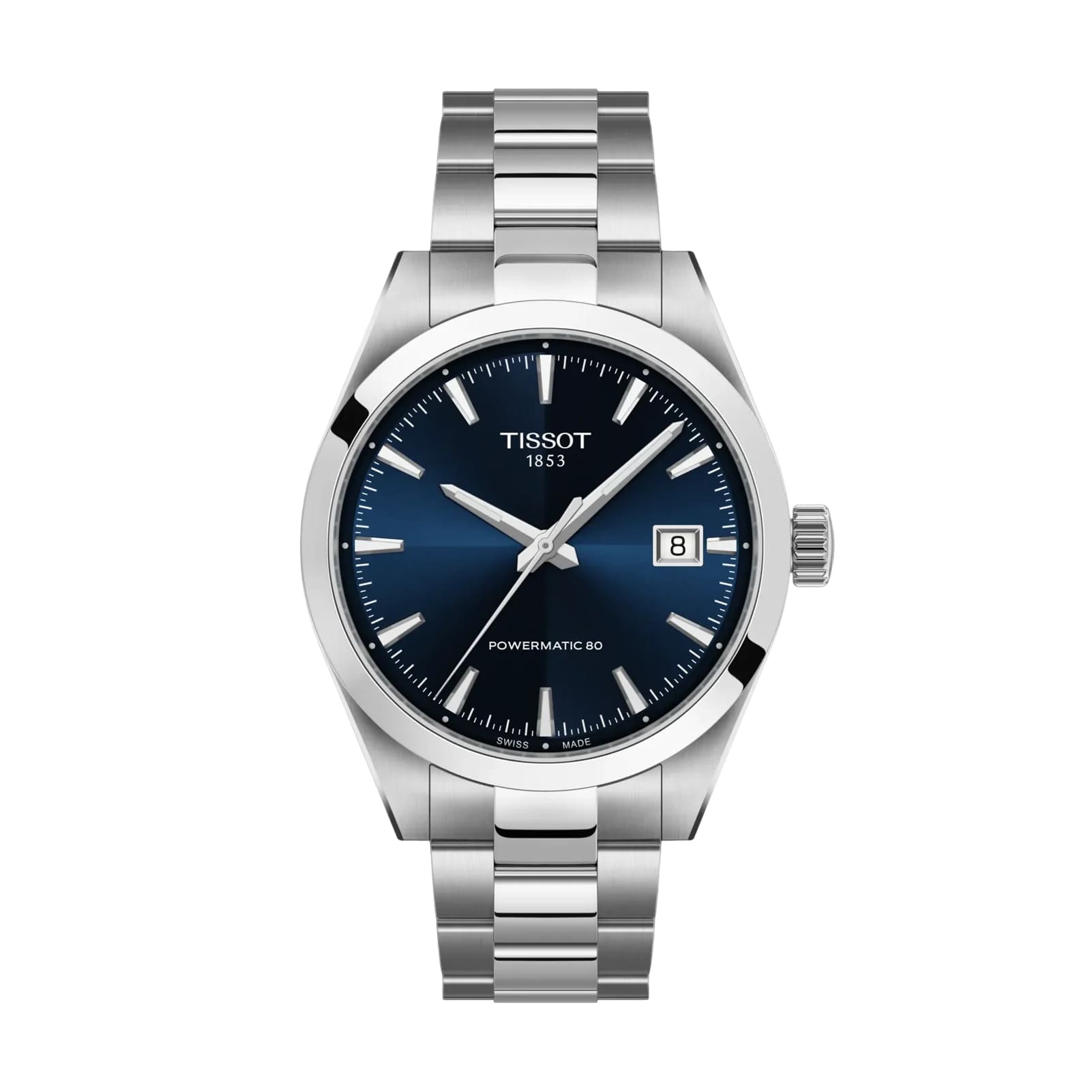 Orologio Tissot Gentleman acciaio quadrante blu 38mm da uomo MISURA UNICA