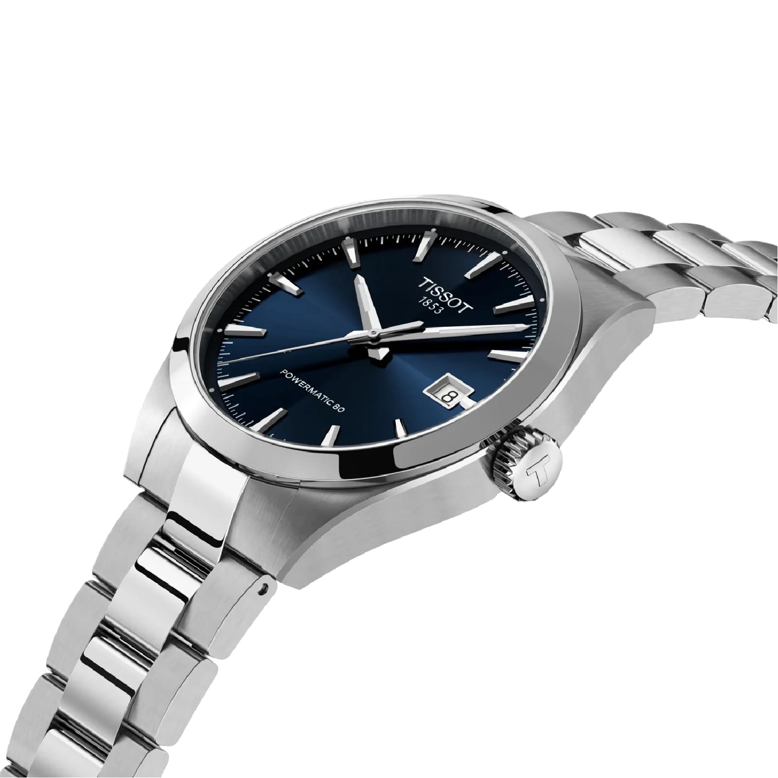 Orologio Tissot Gentleman acciaio quadrante blu 38mm da uomo MISURA UNICA