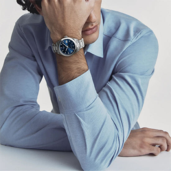 Orologio Tissot Gentleman acciaio quadrante blu 38mm da uomo MISURA UNICA