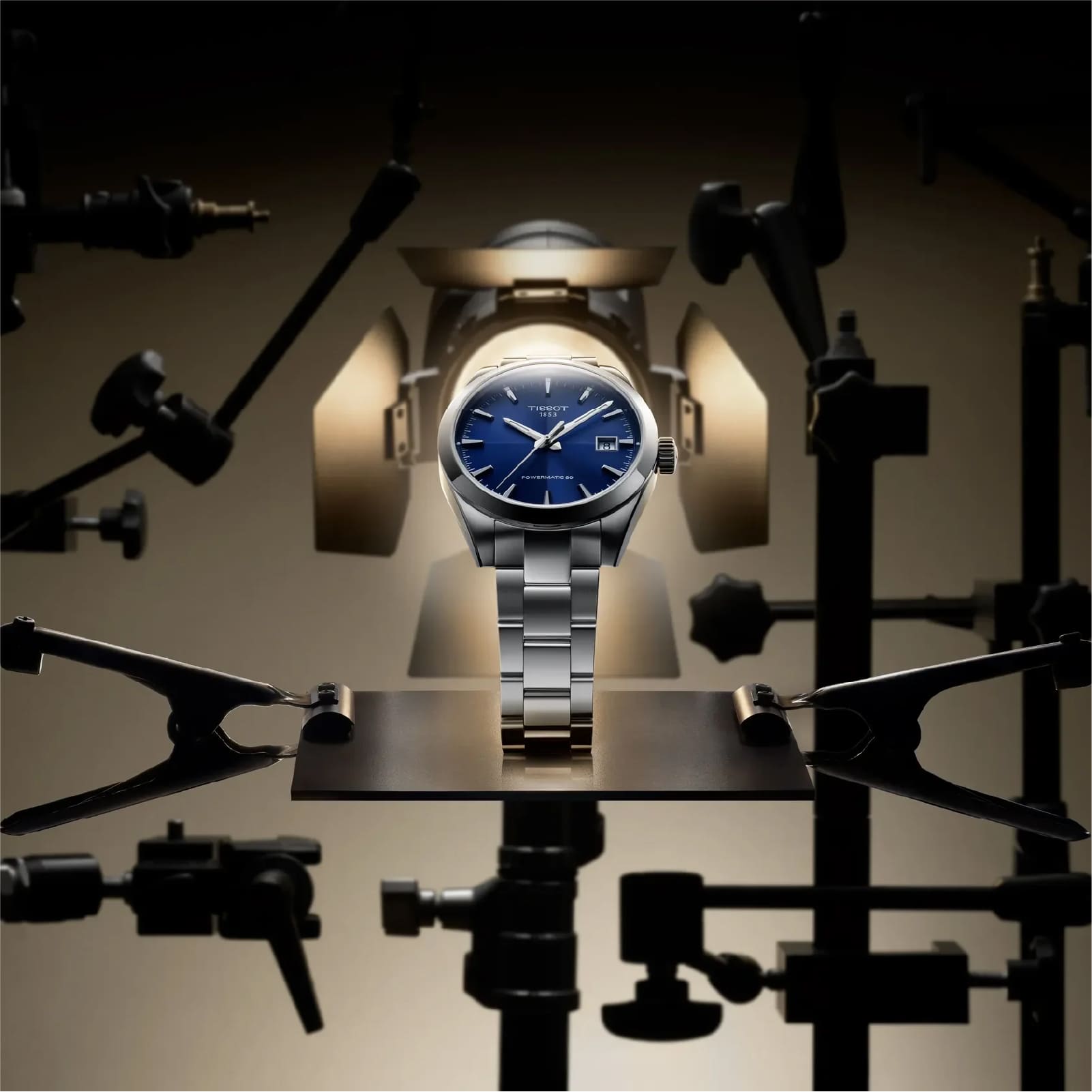 Orologio Tissot Gentleman acciaio quadrante blu 38mm da uomo MISURA UNICA