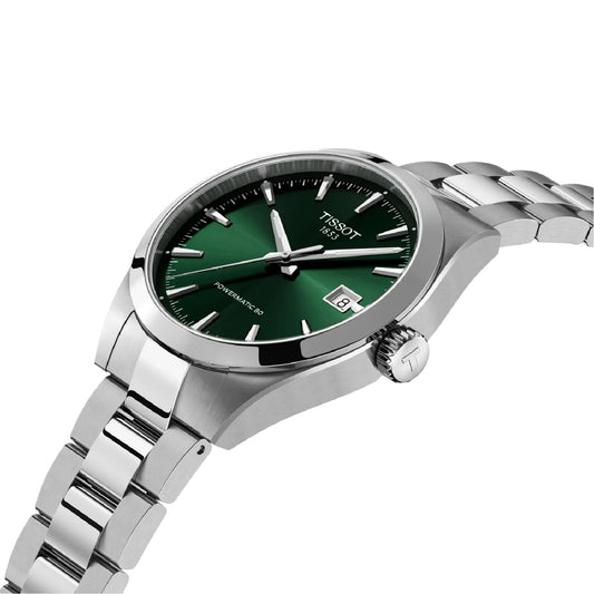 Orologio Tissot Gentleman acciaio quadrante verde 38mm da uomo MISURA UNICA