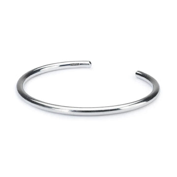 Bracciale bangle da donna Trollbeads in argento liscio L