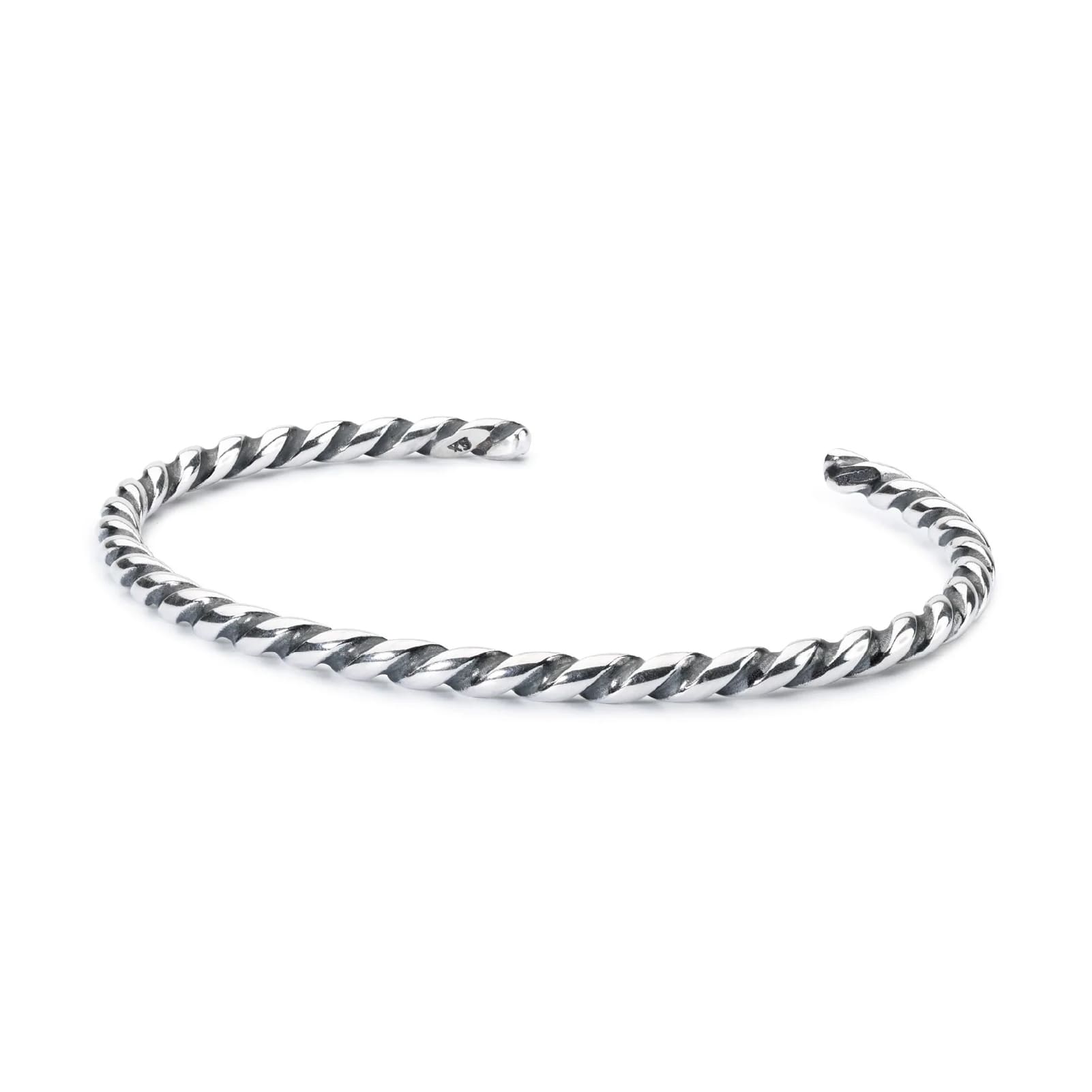 Bracciale bangle da donna Trollbeads in argento a spirale M