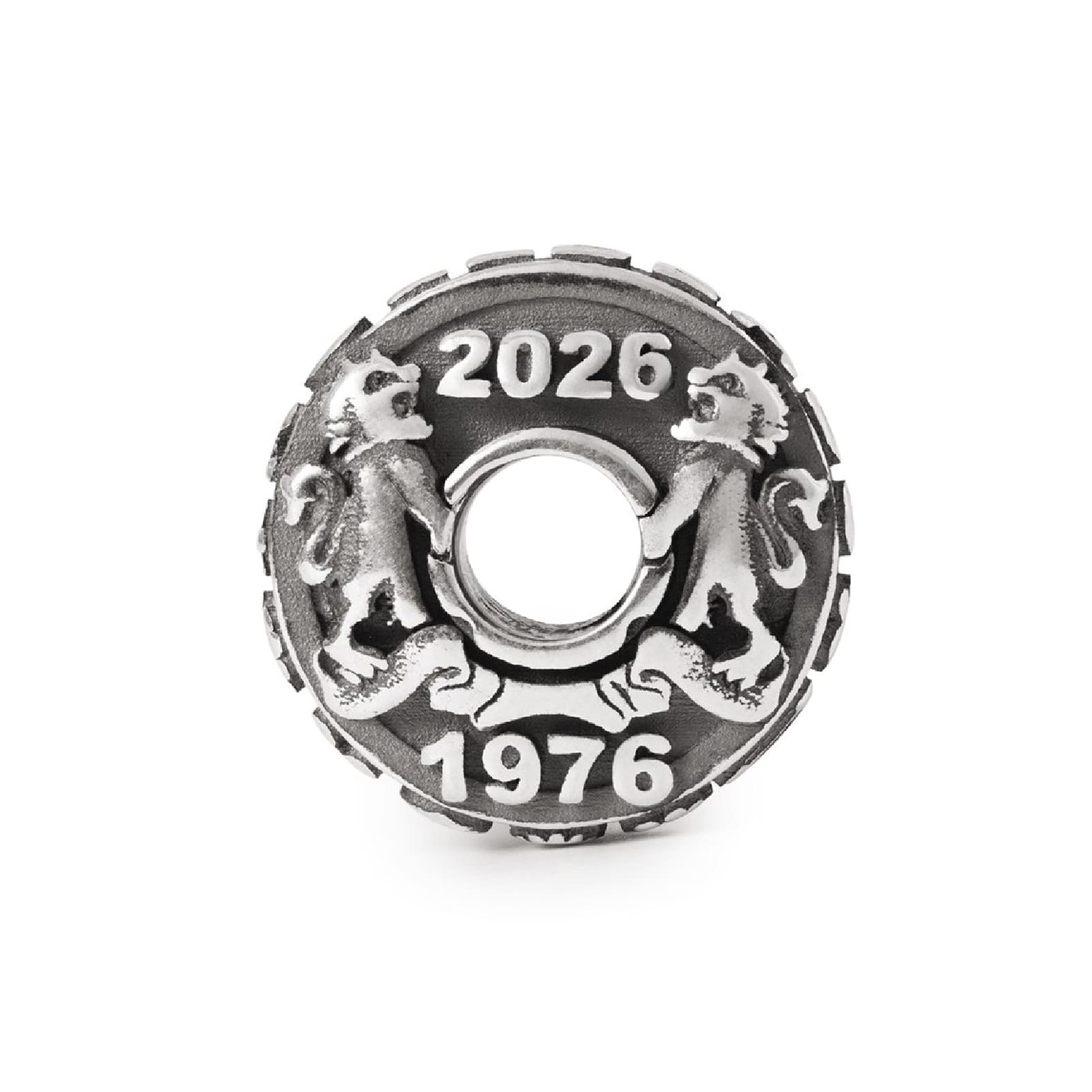 Beads Trollbeads Moneta del Giubileo in argento sterling MISURA UNICA