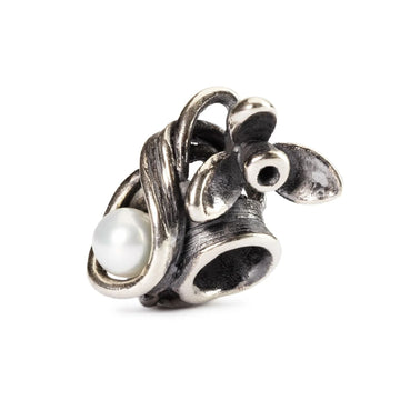 Beads da donna Trollbeads in argento bucaneve con perla MISURA UNICA