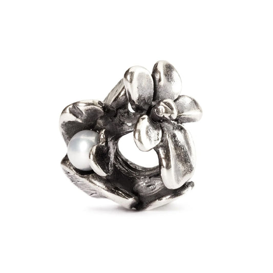 Beads da donna Trollbeads in argento viola con perla MISURA UNICA