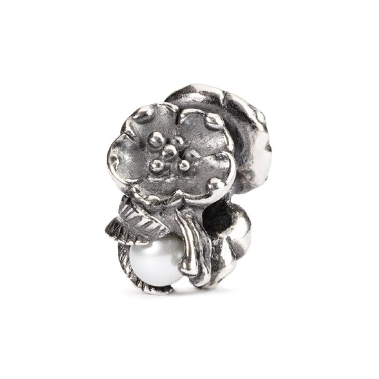 Beads da donna Trollbeads in argento fragola con perla MISURA UNICA