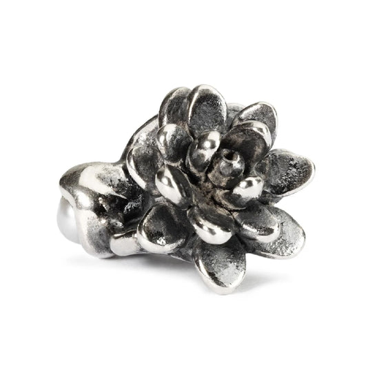Beads da donna Trollbeads in argento ninfea con perla MISURA UNICA