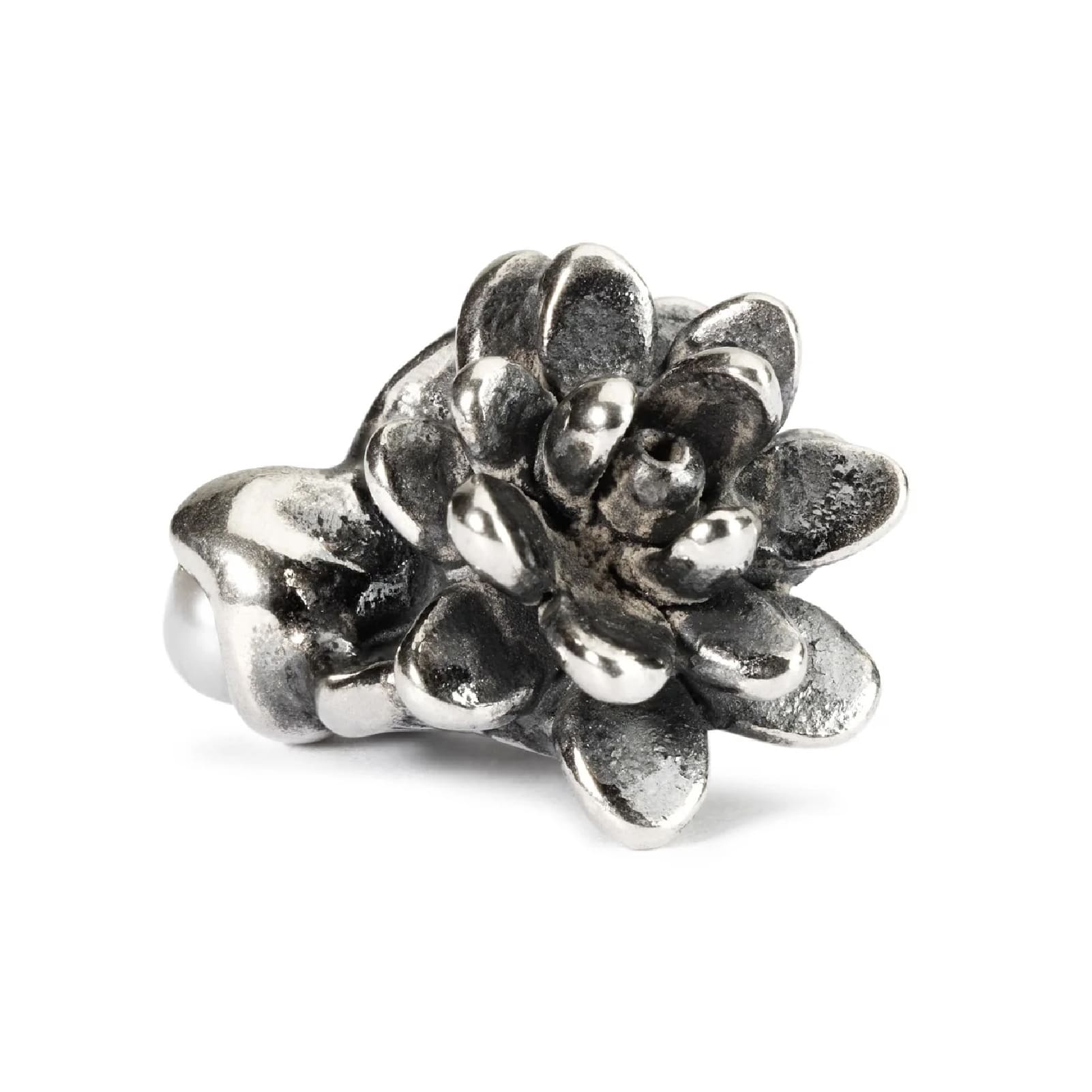 Beads da donna Trollbeads in argento ninfea con perla MISURA UNICA