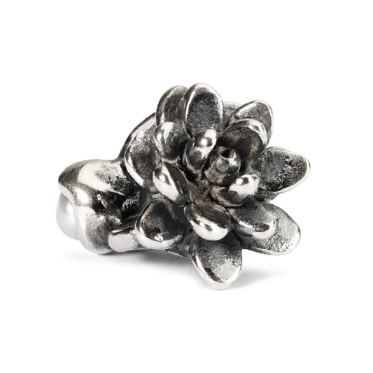 Beads da donna Trollbeads in argento ninfea con perla MISURA UNICA