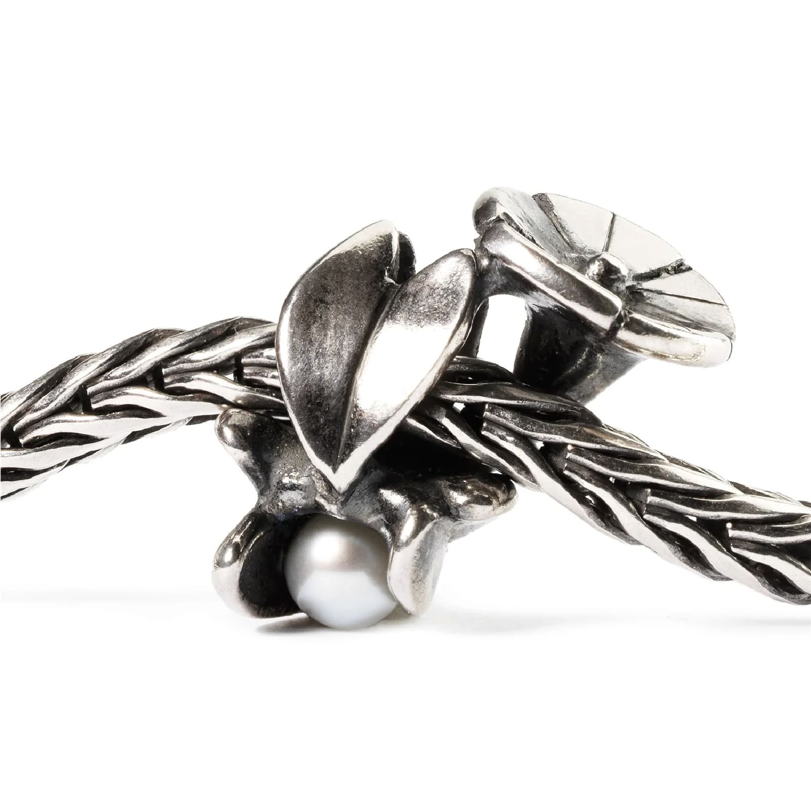 Beads da donna Trollbeads argento convolvolo con perla MISURA UNICA