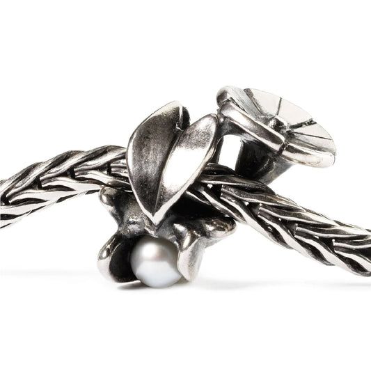 Beads da donna Trollbeads argento convolvolo con perla MISURA UNICA