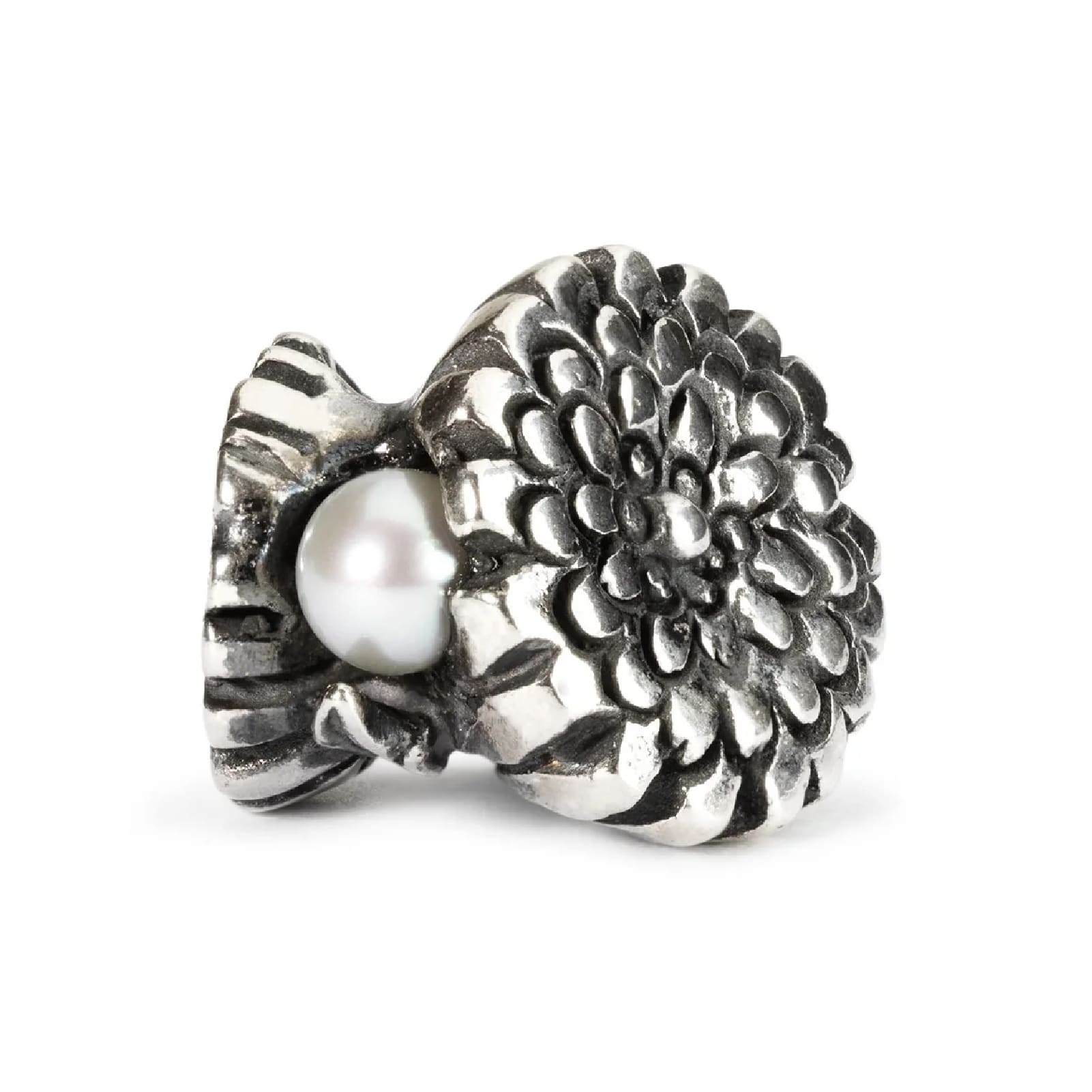 Beads da donna Trollbeads argento calendula con perla MISURA UNICA