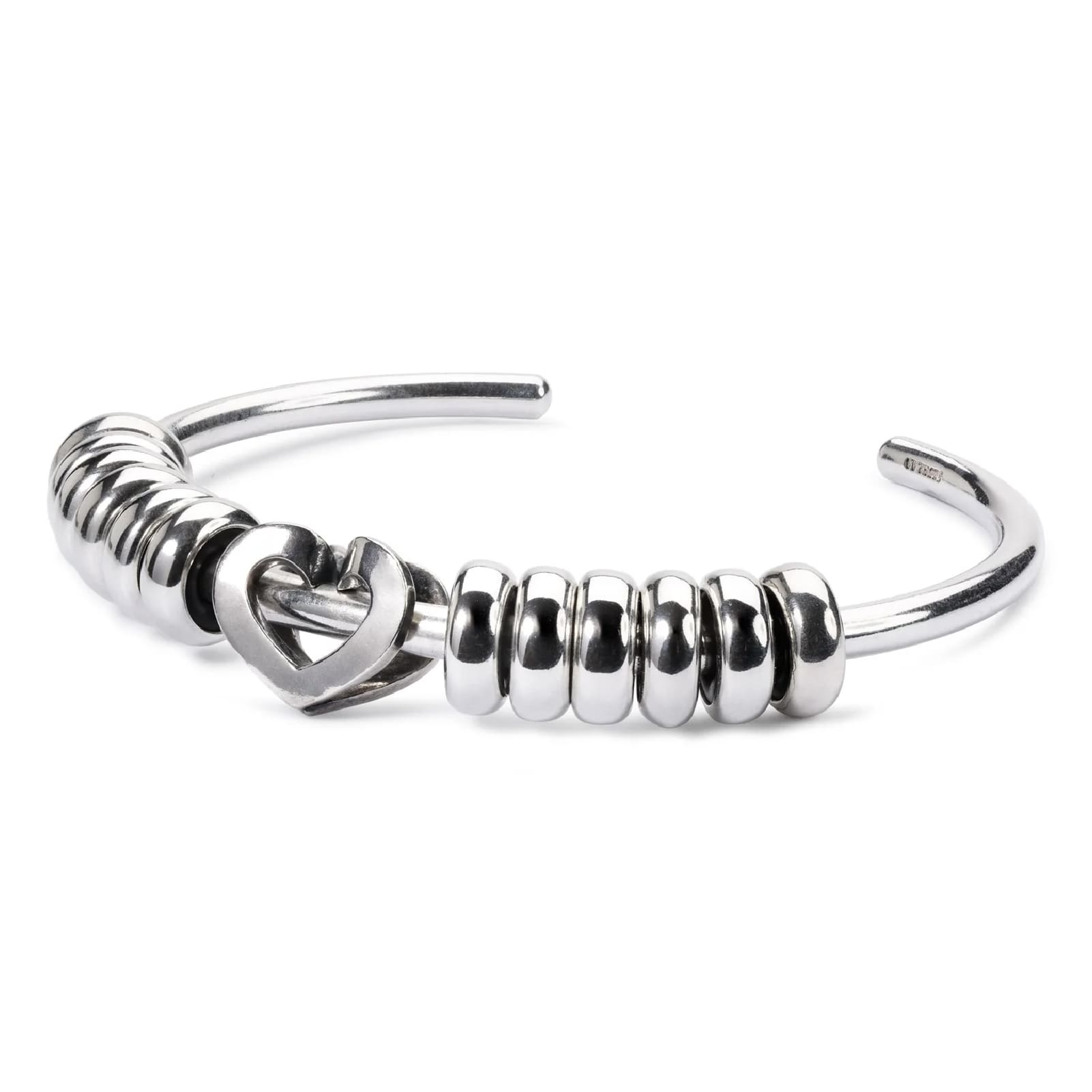 Stop Trollbeads in argento con gommino interno MISURA UNICA