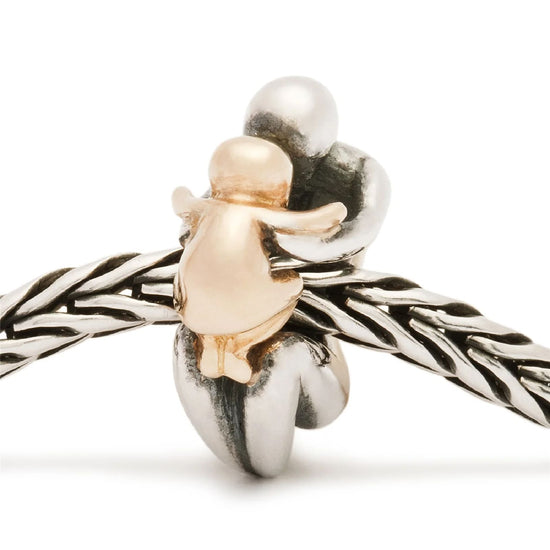 Beads Trollbeads in argento e oro con madre e figlio/a MISURA UNICA