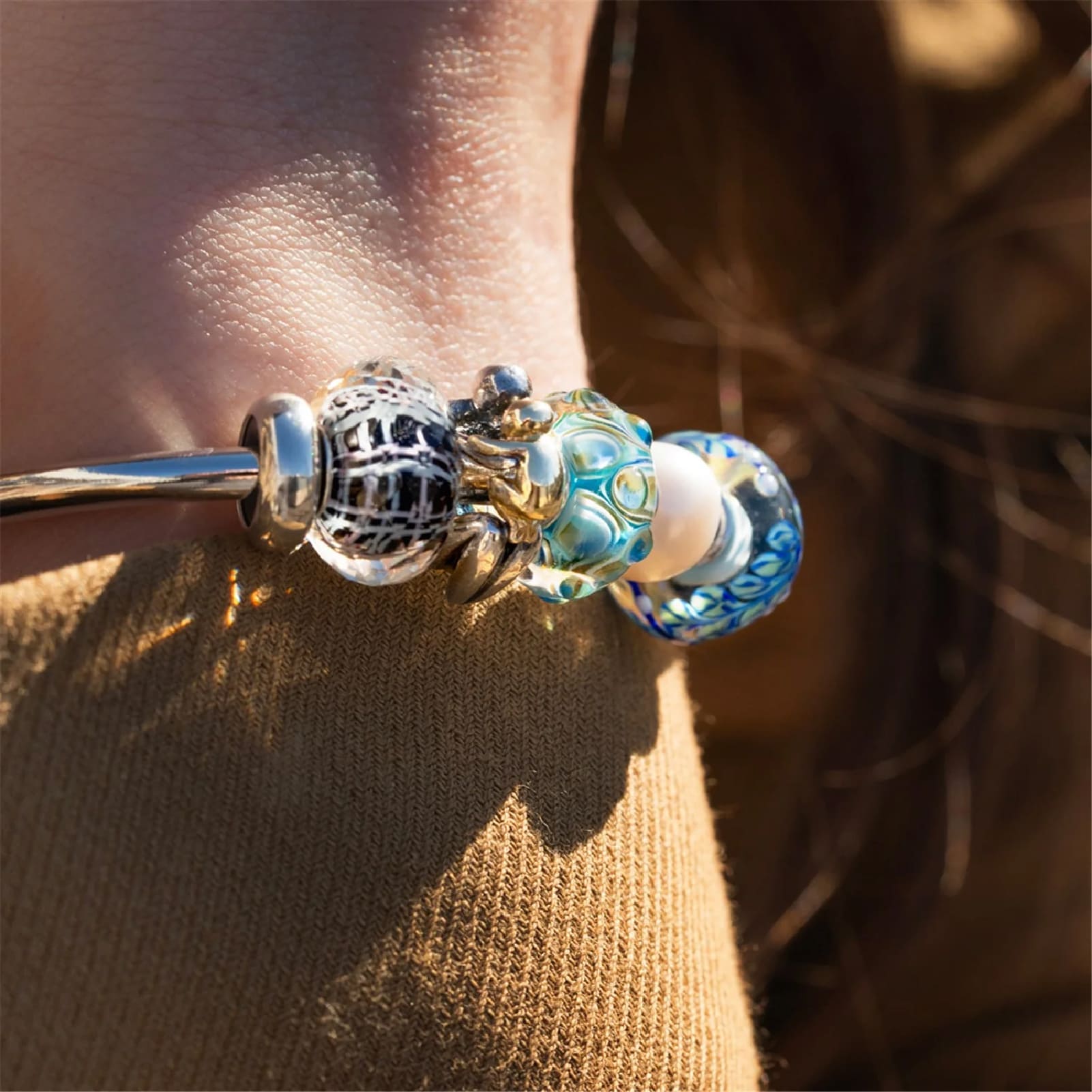 Beads Trollbeads in argento e oro con madre e figlio/a MISURA UNICA