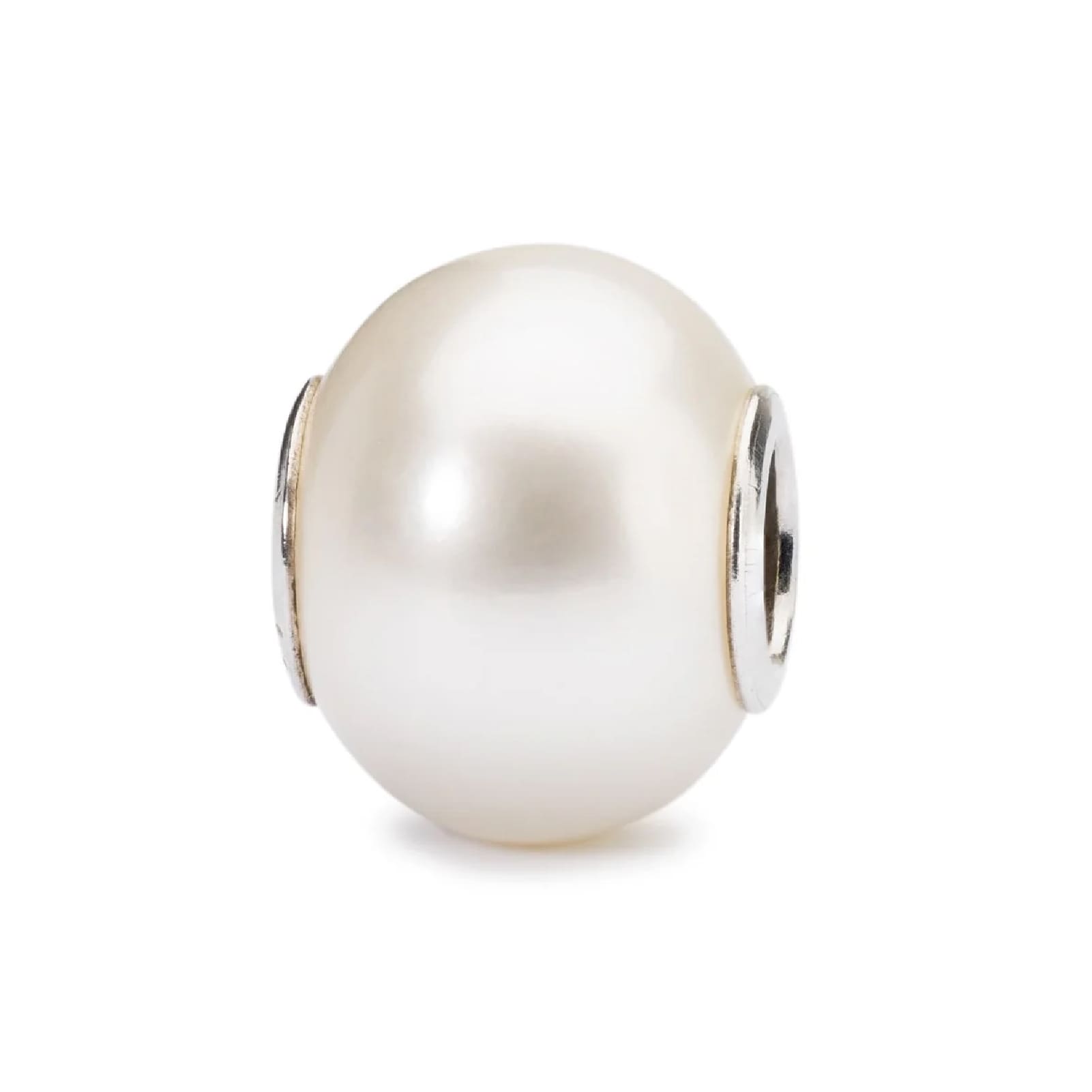 Beads da donna Trollbeads in argento con perla bianca MISURA UNICA