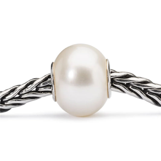 Beads da donna Trollbeads in argento con perla bianca MISURA UNICA