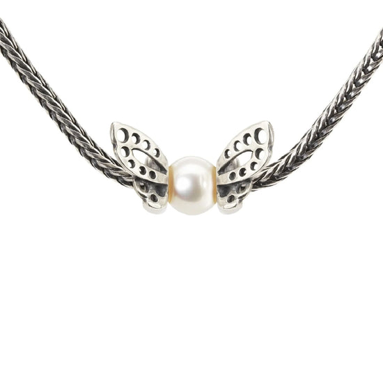 Beads da donna Trollbeads in argento con perla bianca MISURA UNICA