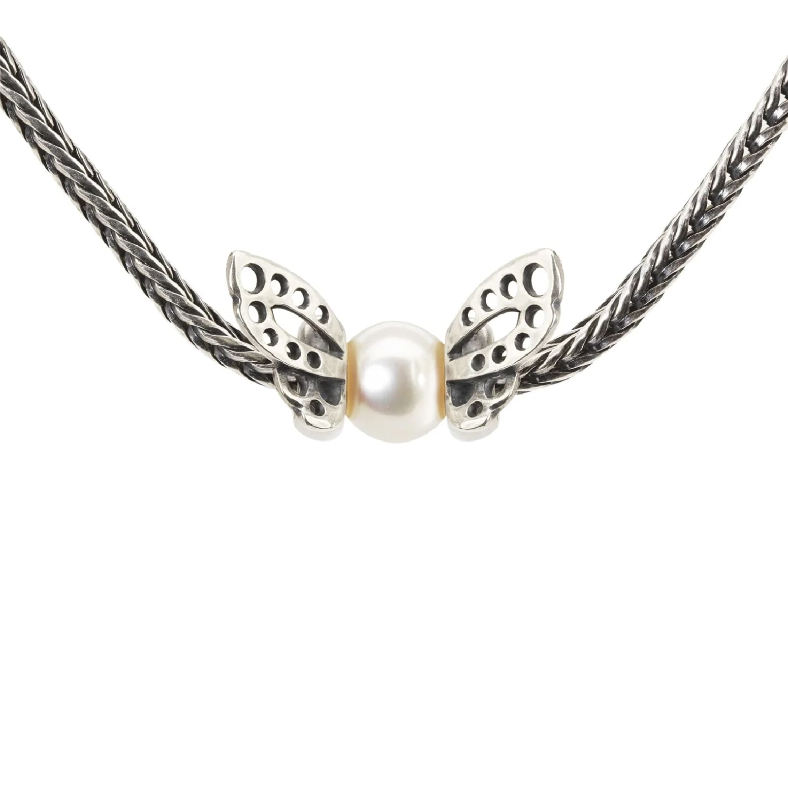 Beads da donna Trollbeads in argento con perla bianca MISURA UNICA