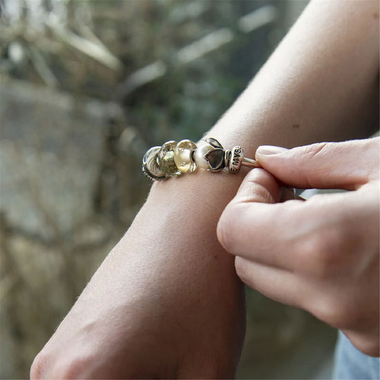 Beads da donna Trollbeads in argento con perla bianca MISURA UNICA
