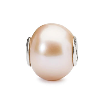 Beads da donna Trollbeads in argento con perla rosa MISURA UNICA