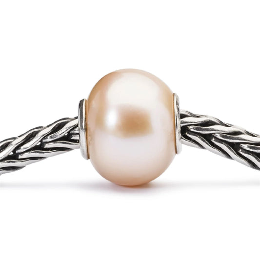 Beads da donna Trollbeads in argento con perla rosa MISURA UNICA