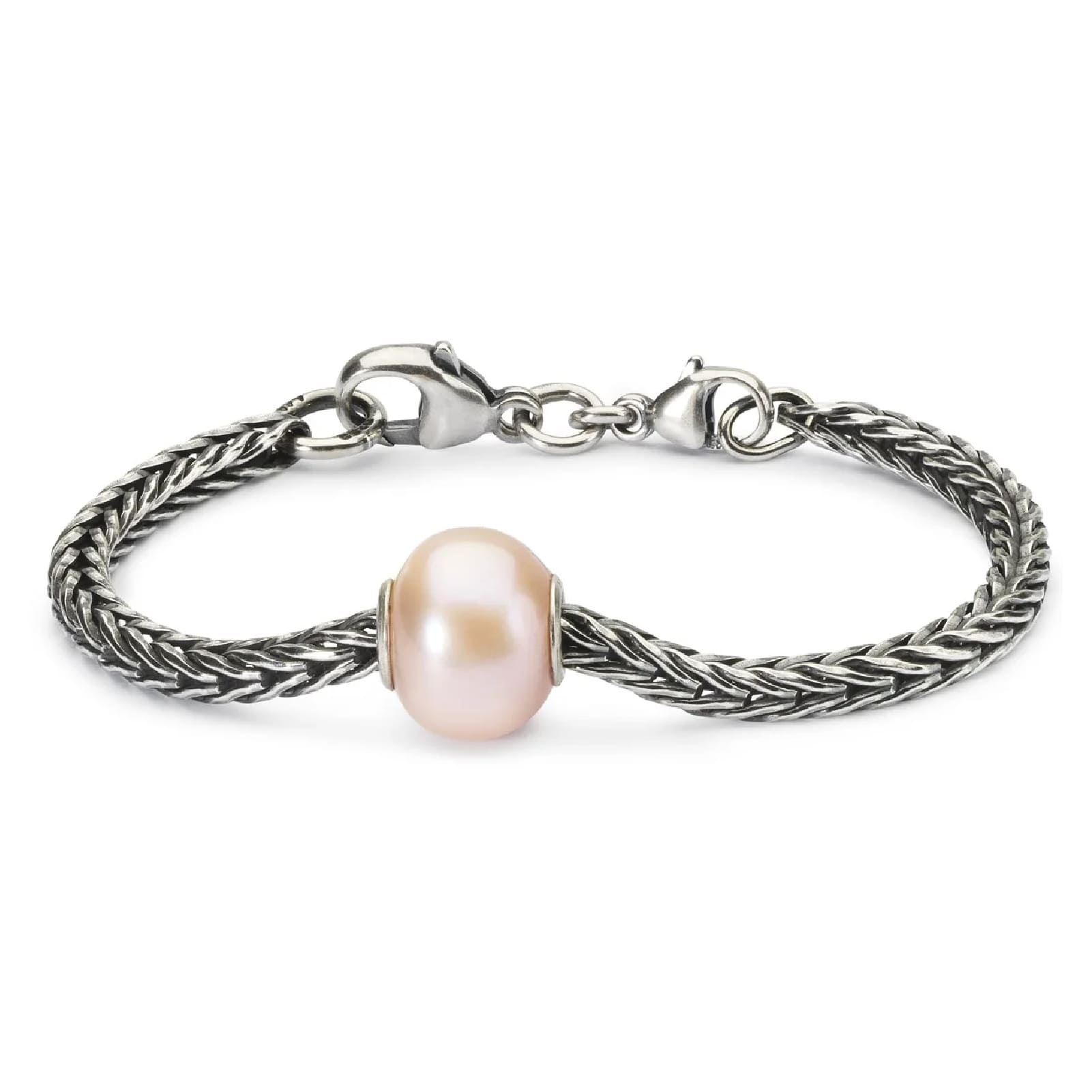 Beads da donna Trollbeads in argento con perla rosa MISURA UNICA