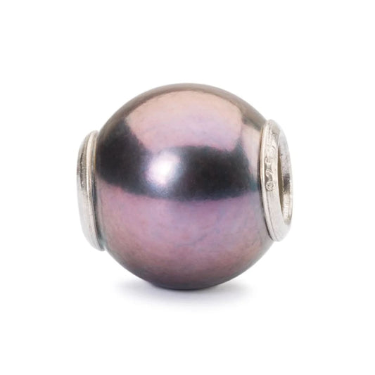 Beads da donna Trollbeads in argento con perla scura MISURA UNICA