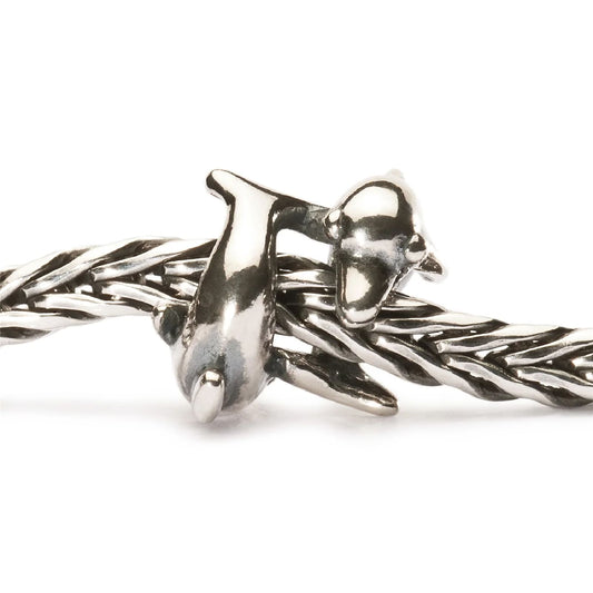 Beads da donna Trollbeads in argento a forma di delfini MISURA UNICA
