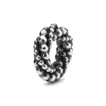 Beads da donna Trollbeads in argento con linee di sferette MISURA UNICA