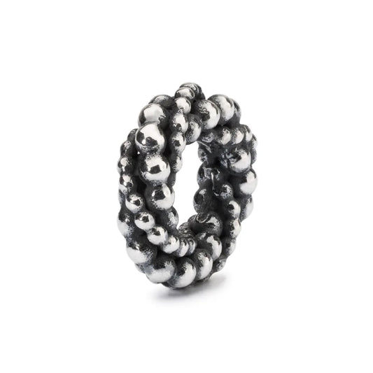 Beads da donna Trollbeads in argento con linee di sferette MISURA UNICA