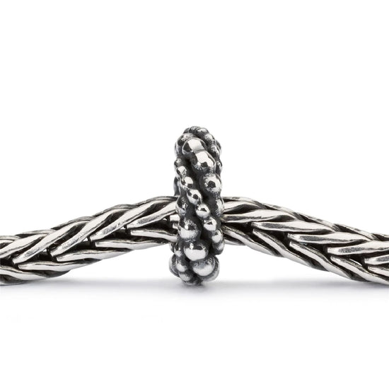 Beads da donna Trollbeads in argento con linee di sferette MISURA UNICA