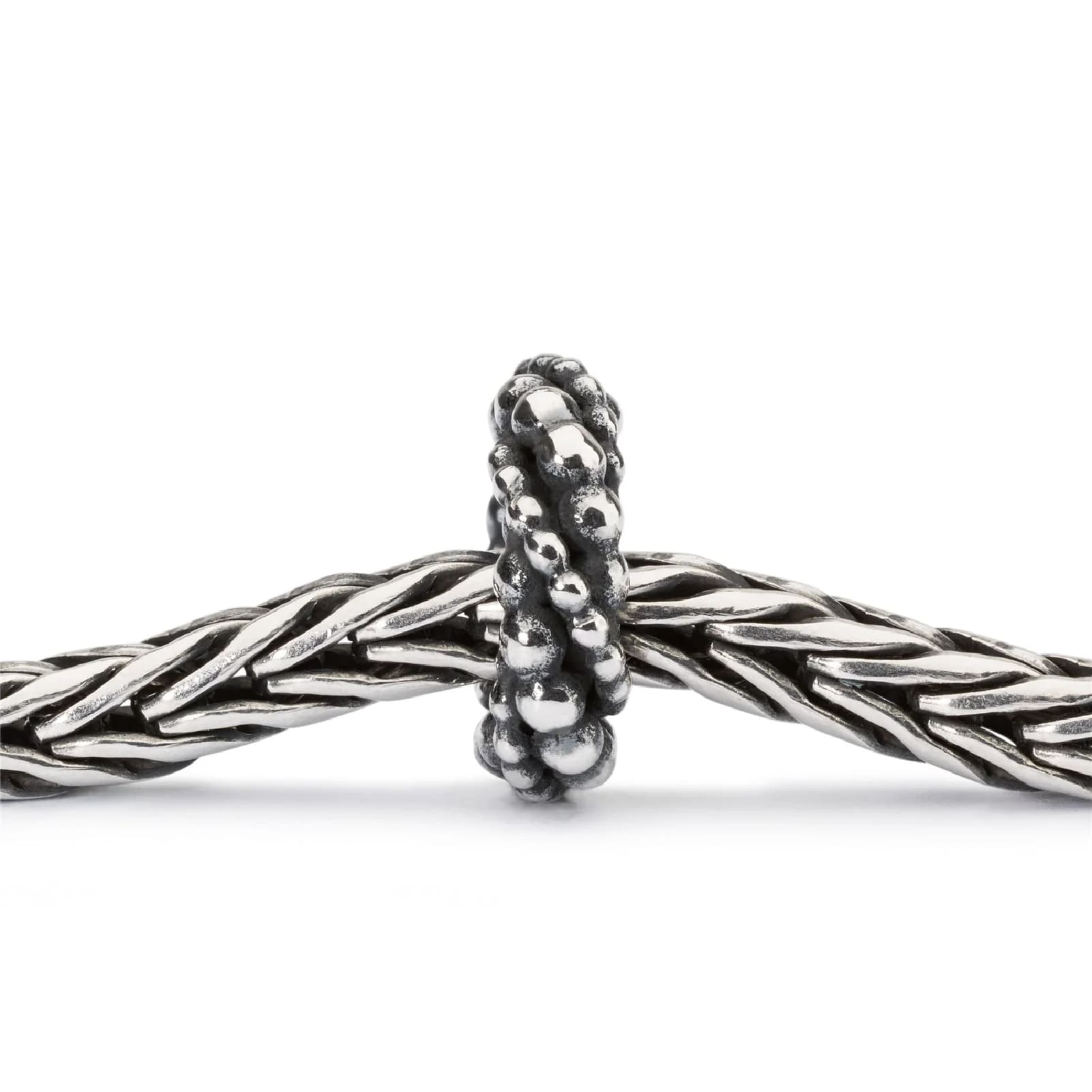 Beads da donna Trollbeads in argento con linee di sferette MISURA UNICA