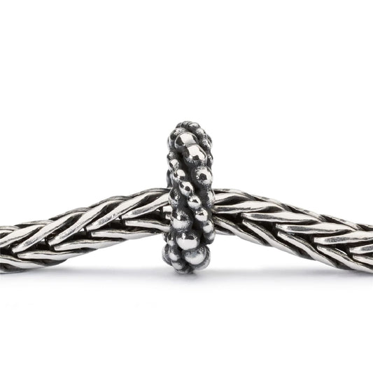 Beads da donna Trollbeads in argento con linee di sferette MISURA UNICA