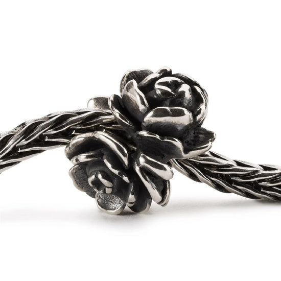 Beads da donna Trollbeads in argento con rosa e perla MISURA UNICA