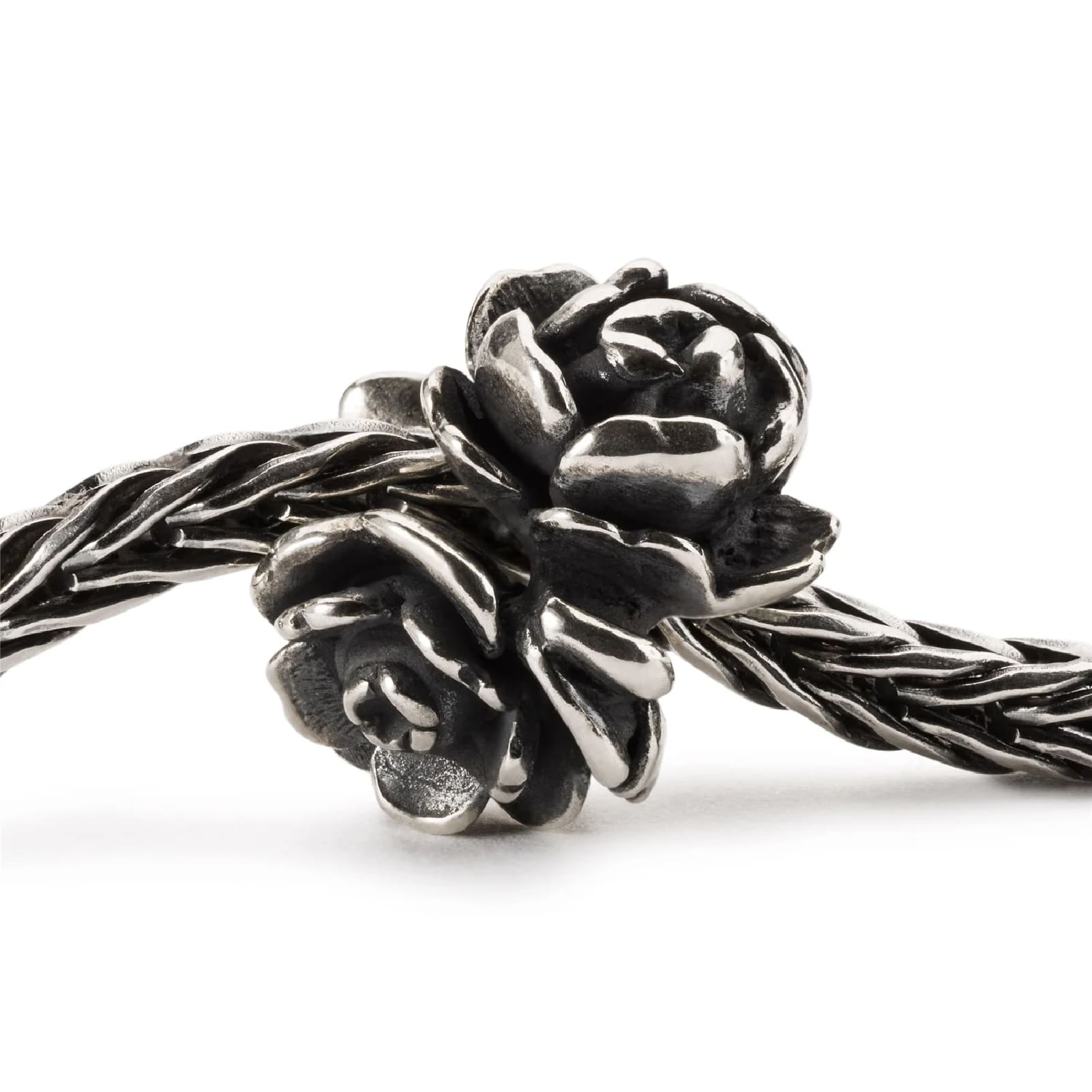 Beads da donna Trollbeads in argento con rosa e perla MISURA UNICA