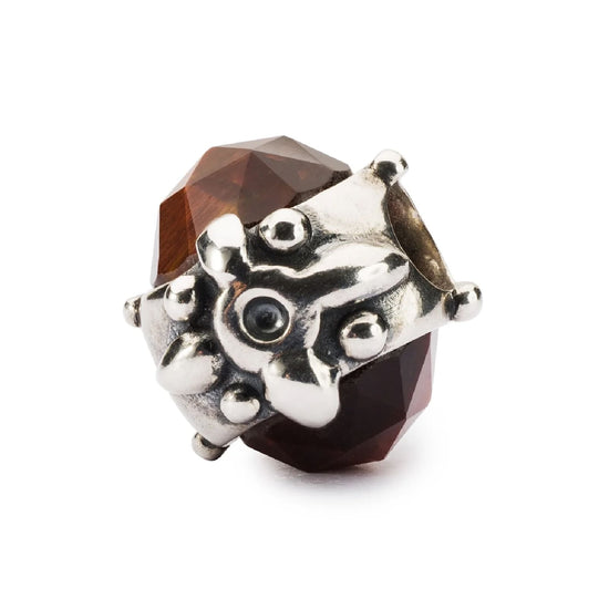 Beads da donna Trollbeads in argento con occhio di tigre MISURA UNICA