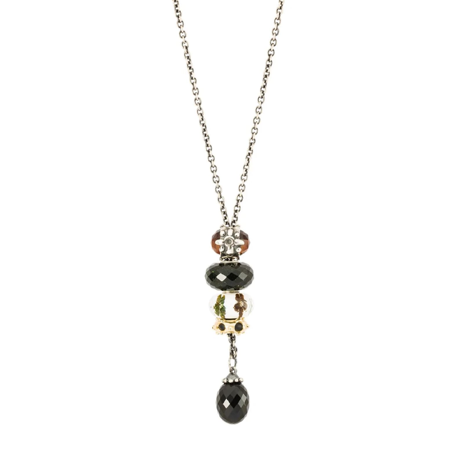 Beads da donna Trollbeads in argento con occhio di tigre MISURA UNICA