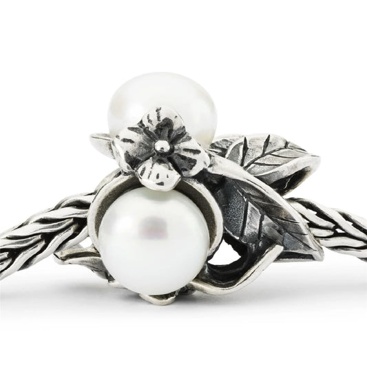 Beads da donna Trollbeads in argento con perle e fiori MISURA UNICA
