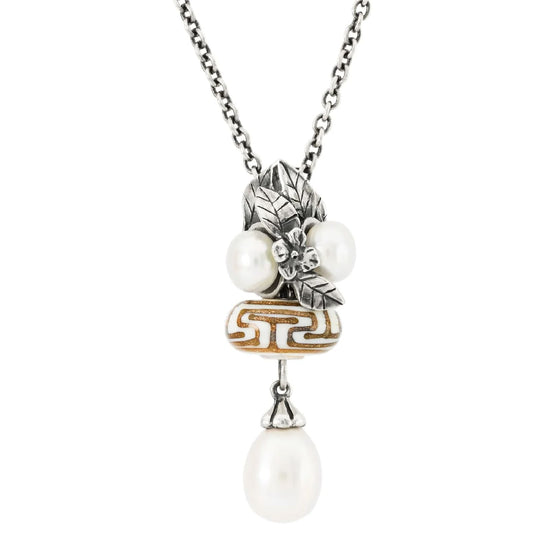 Beads da donna Trollbeads in argento con perle e fiori MISURA UNICA